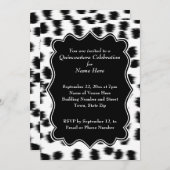 Dalmatian Spots Pattern Print Quinceanera Kaart (Voorkant / Achterkant)