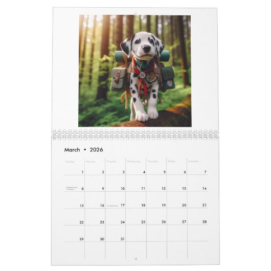 Dalmatian Spotted Adventures Kalender (Mar 2026)