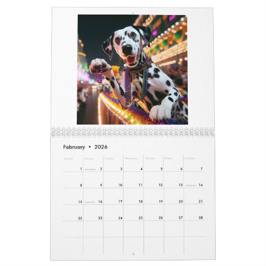 Dalmatian Spotted Adventures Kalender (Feb 2026)