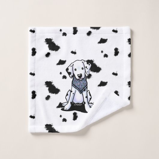 Dalmatian Spotted Towel Washandje (Wasdoekje)