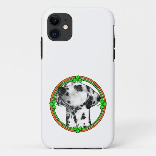 Dalmatian St Patricks Day Case-Mate iPhone Case (Achterkant)