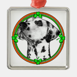 Dalmatian St. Patrick's Day Metalen Ornament