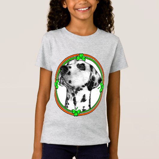Dalmatian St Patricks Day T-shirt (Voorkant)