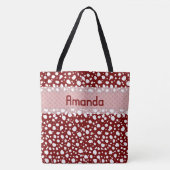 Dalmatian Stippen met Naam (4) Tote Bag (Voorkant)