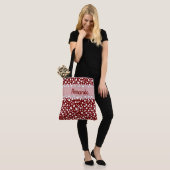 Dalmatian Stippen met Naam (4) Tote Bag (Op model)