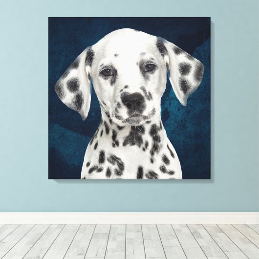 Dalmatian Stretched Canvas Afdrukken (Insitu (Houten vloer))
