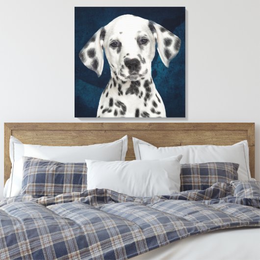 Dalmatian Stretched Canvas Afdrukken (Insitu (Slaapkamer))