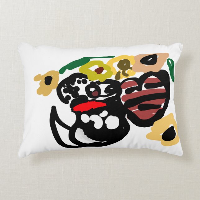 Dalmatian sunflowers accent kussen (Voorkant)