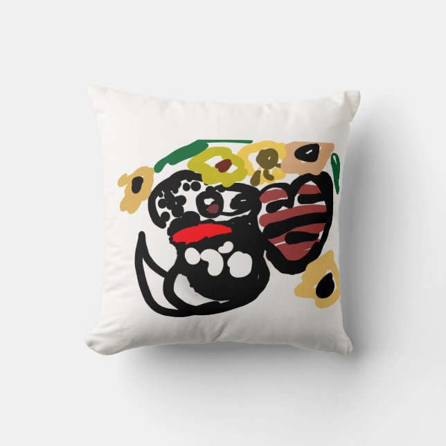 Dalmatian sunflowers kussen (Voorkant)