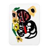 Dalmatian sunflowers magneet (Verticaal)