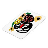 Dalmatian sunflowers magneet (Linkerzijde)