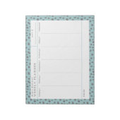 Dalmatian Turquoise Weekly Planner-laptop Notitieblok (Linkerzijde)