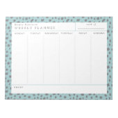 Dalmatian Turquoise Weekly Planner-laptop Notitieblok (Voorkant)