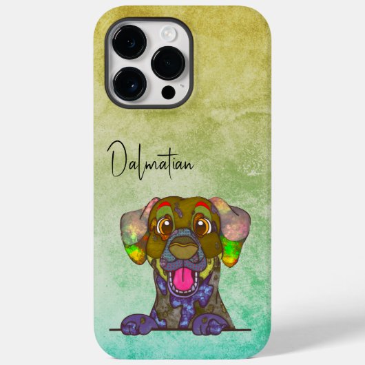Dalmatian Ugly Face Hoesje-Mate iPhone Case (Achterkant)