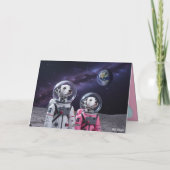 Dalmatian Valentine Card Feestdagen Kaart (Achterkant)