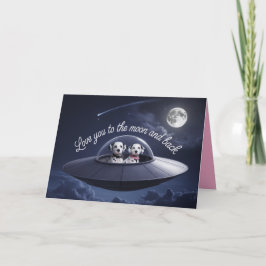 Dalmatian Valentine Card Feestdagen Kaart