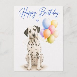 Dalmatian Verjaardag Briefkaart