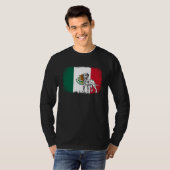 Dalmatian vintage Mexico Mexican flag dog T-shirt (Voorkant volledig)
