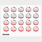 Dalmatian Vlekken Verjaardag Ronde Sticker (Vel)