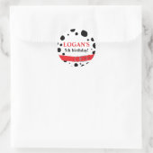Dalmatian Vlekken Verjaardag Ronde Sticker (Tas)