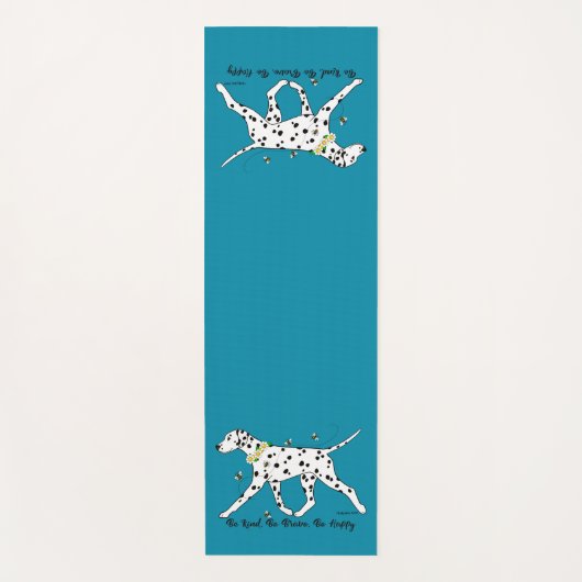 Dalmatian wees lief, wees moedig, wees blij yogamat (Voorkant)