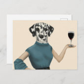 Dalmatian Wine Snob Briefkaart (Voorkant / Achterkant)