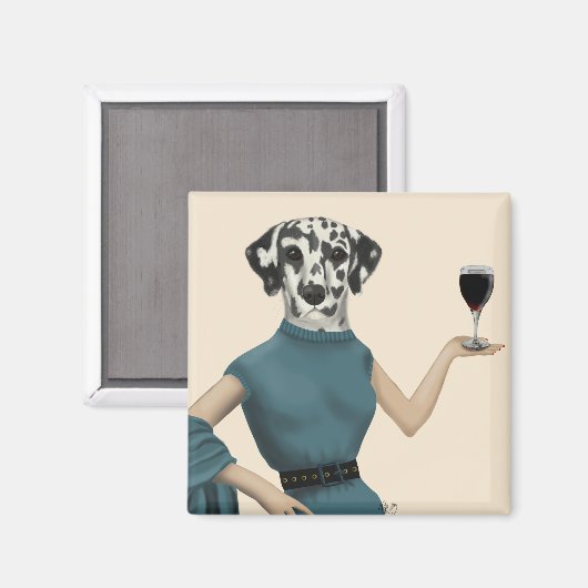 Dalmatian Wine Snob Magneet (Voorkant / Achterkant)