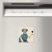 Dalmatian Wine Snob Magneet (Insitu (Vaatwasser))
