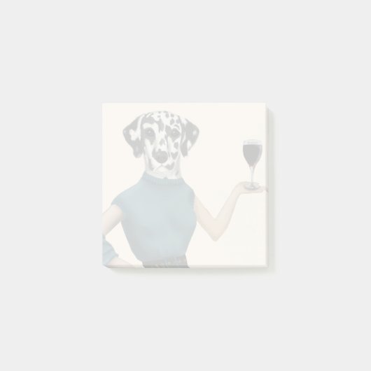 Dalmatian Wine Snob Post-it® Notes (Voorkant)