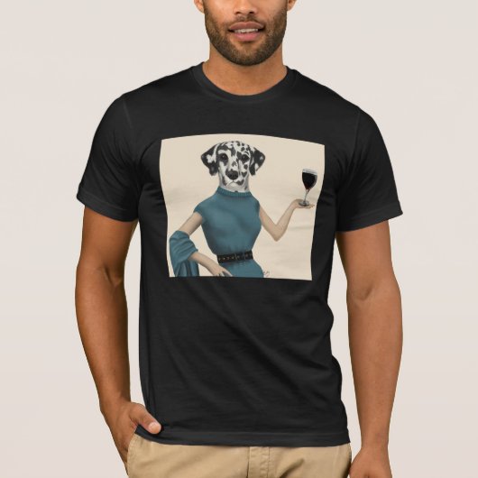 Dalmatian Wine Snob T-shirt (Voorkant)