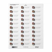 Dalmatian Winter Haard Retouradreslabel Etiket (Full Sheet)