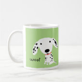 Dalmatian Wof | Puppy Dog van de luifel Koffiemok (Links)