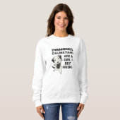 Dalmatians Meisjes Beste vriend Dalmatian Diamonds Trui (Voorkant volledig)