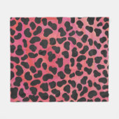 DalmatiDalmatian Black en Red Print Fleece Deken (Voorkant (Horizontaal))