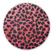 DalmatiDalmatian Black en Red Print Keramische Knop (Voorkant)