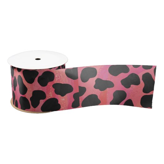 DalmatiDalmatian Black en Red Print Satijnen Lint (Spoel)