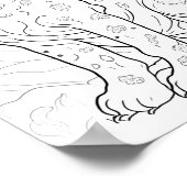 Dalmatie Hond Volwassen Kleurplaten Poster (Hoek)