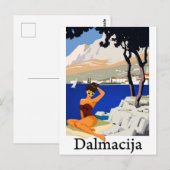 Dalmatië, Kroatië Briefkaart (Voorkant / Achterkant)