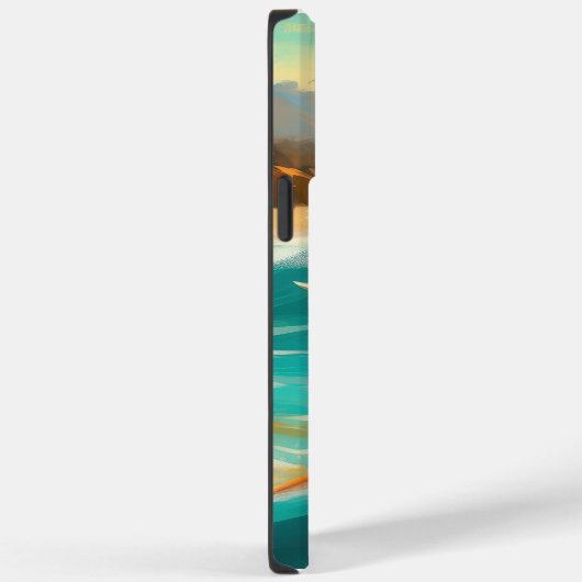 Dalmatie Strand Surfen Schilderij Case-Mate iPhone Case (Achterkant / Rechts)