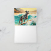 Dalmatie Strand Surfen Schilderij Kaart (Binnen)