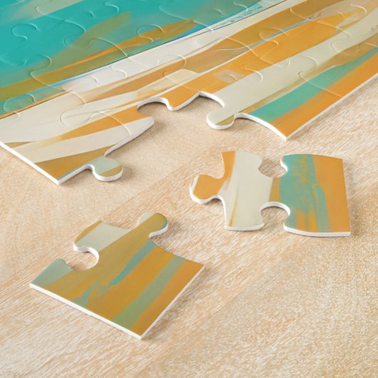 Dalmatie Strand Surfen Schilderij Legpuzzel (Zijkant)