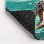 Dalmatie Strand Surfen Schilderij Muismat (Hoek)