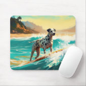 Dalmatie Strand Surfen Schilderij Muismat (Met muis)