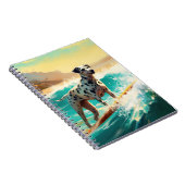 Dalmatie Strand Surfen Schilderij Notitieboek (Rechterzijde)