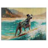 Dalmatie Strand Surfen Schilderij Snijplank (Voorkant)