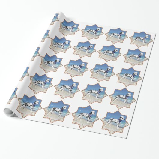 Dalmatiër aan de zee cadeaupapier (Uitgerold)