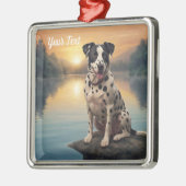 Dalmatiër bij het meer metalen ornament (Links)