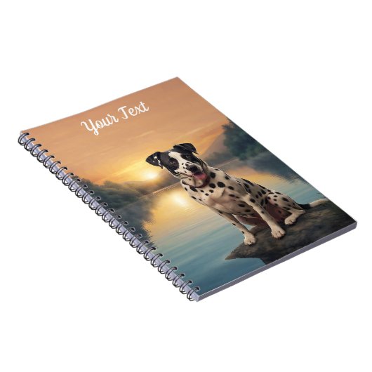Dalmatiër bij het meer notitieboek (Rechterzijde)