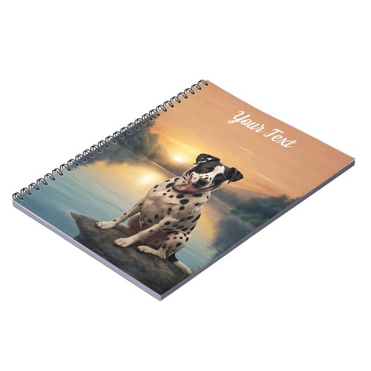 Dalmatiër bij het meer notitieboek (Linkerzijde)