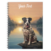 Dalmatiër bij het meer notitieboek (Voorkant)